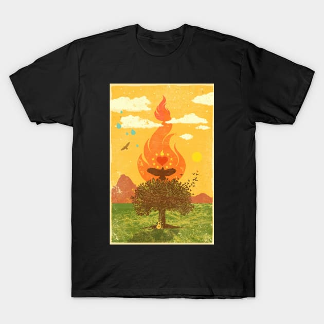 NATURE'S FLAME T-Shirt by Showdeer